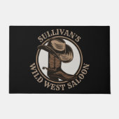 Paillasson Bottes de cowboy Occidentales Wild West personnali (Devant)