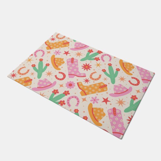 Paillasson Bottes pour fille super et Motif Casquette avec Ca (Incliné)