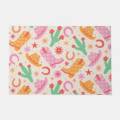 Paillasson Bottes pour fille super et Motif Casquette avec Ca (Devant)