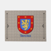 Paillasson Bouclier historique de Benitez sur cobblestone (Devant)