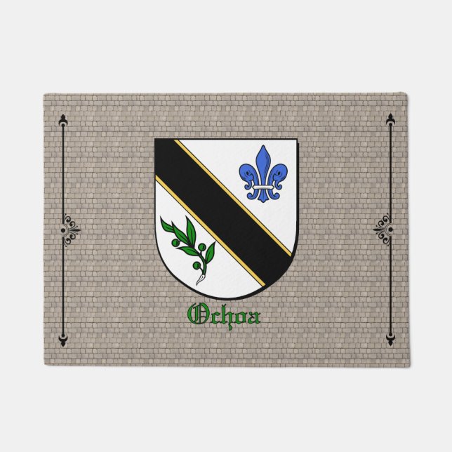 Paillasson Bouclier historique d'Ochoa sur cobblestone (Devant)