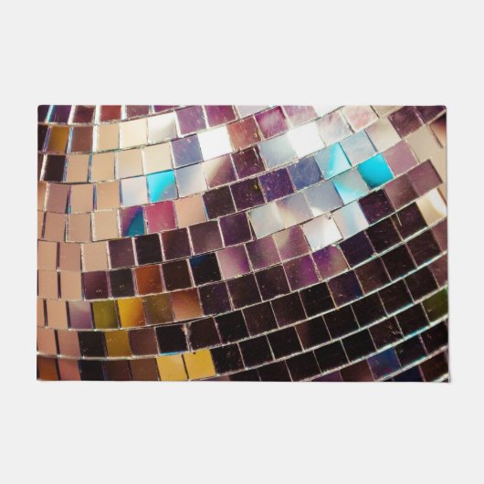 Paillasson Boule de disco en miroir (Devant)