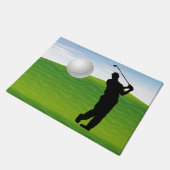 Paillasson Boule de golf venant à vous (Incliné)