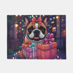 Paillasson Bouledogue français French Bulldog Noël