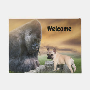 Paillasson Bouledogue Français Meilleurs amis French Bulldo