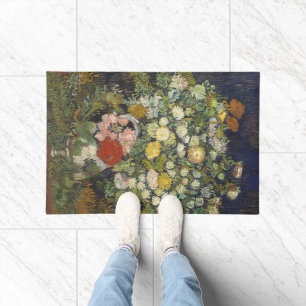 Paillasson Bouquet Floral Impressionniste Vintage Van Gogh