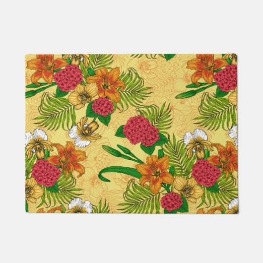 Paillasson Bouquet tropical (Devant)