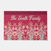 Paillasson Bourgogne florale accentuée (Devant)