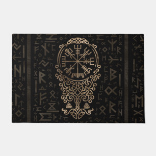 Paillasson Boussole de Vegvisir - de Viking sur le motif de