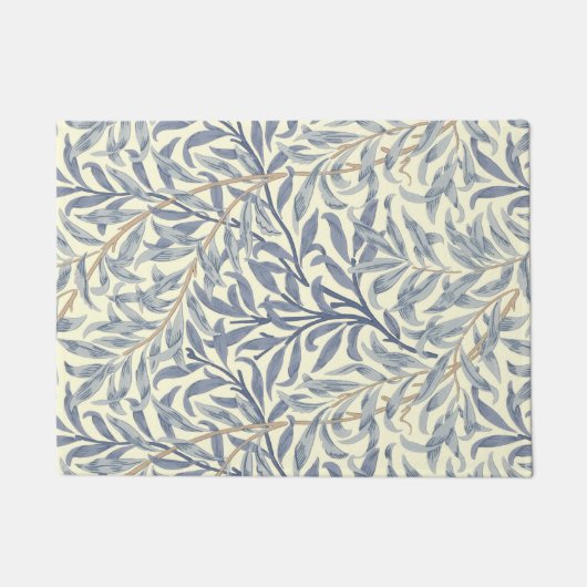 Paillasson Bouton bleu saule (par William Morris) (Devant)