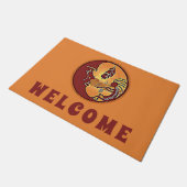 Paillasson Bouton paysage - Plume de lune Kokopelli 1 (Incliné)