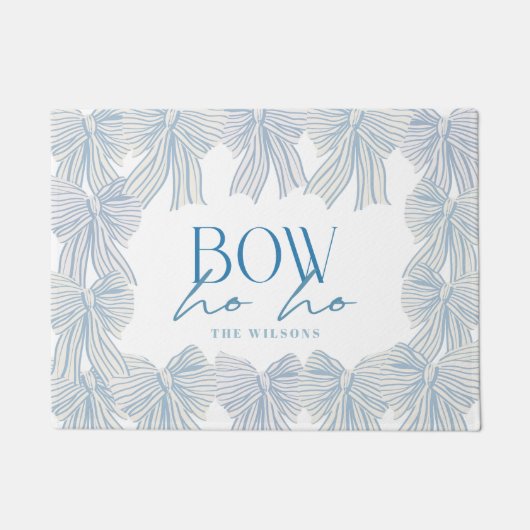 Paillasson Bow Ho Blue Bows Noël (Devant)