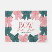 Paillasson Bow Ho Ho Red & Green Bows Noël (Devant)