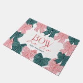 Paillasson Bow Ho Ho Red & Green Bows Noël (Incliné)