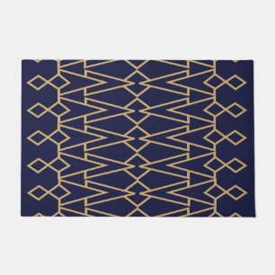 Paillasson Bowties bleues et dorées