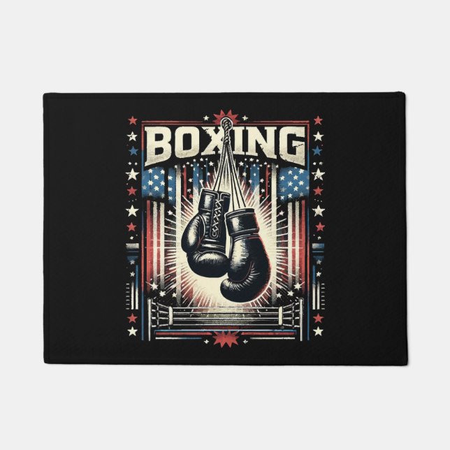 Paillasson Boxe américaine - Boxer Vintage Bo (Devant)