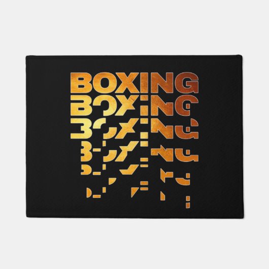 Paillasson Boxer Graphisme Word Art (Devant)