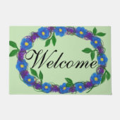 Paillasson Bracelet bleu violet fleuri (Devant)