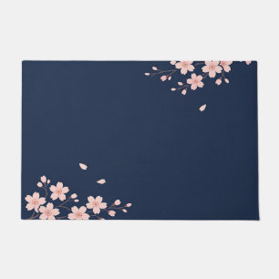 Paillasson Branche de cerisier Navy