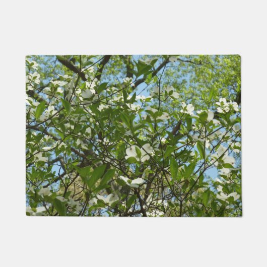 Paillasson Branche of Dogwood Blossoms Spring Trees (Devant)