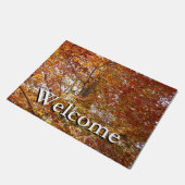 Paillasson Branches de la nature d'automne Feuille orange (Incliné)