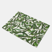 Paillasson Branches d'olive sur blanc (Incliné)