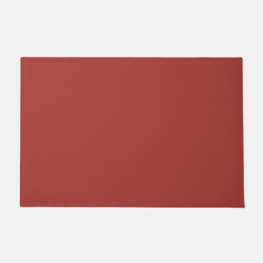 Paillasson Brick rouge couleur solide imprimé (Devant)