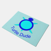 Paillasson Bright Blue Turtle Dude (Incliné)