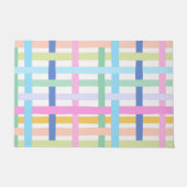 Paillasson Bright Colourful Rainbow Plaid - Maximalist Fun (Devant)