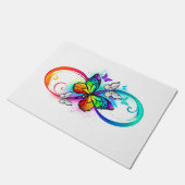 Paillasson Bright infinity with rainbow butterfly (Incliné)