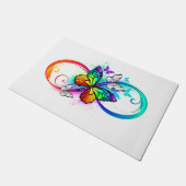 Paillasson Bright infinity with rainbow butterfly (Incliné)