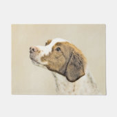 Paillasson Brittany Paining - Un joli art original de chien (Devant)