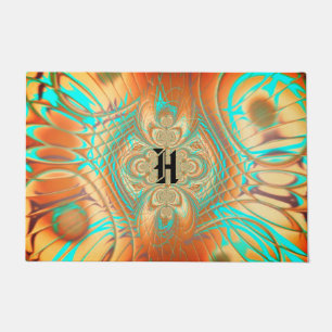 Paillasson Bronze de cuivre Abstrait Motif porte Mat