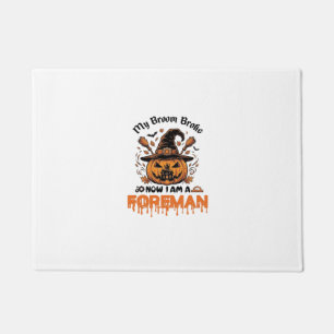 Paillasson Broom Broke Now Am Foreman Halloween Pumpkin_1