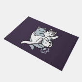 Paillasson Brosse à lait - Chats à couchage mignon (Incliné)