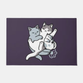 Paillasson Brosse à lait - Chats à couchage mignon (Devant)