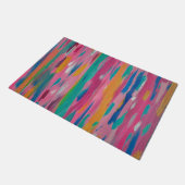 Paillasson Brosse rose Abstraite Impression (Incliné)