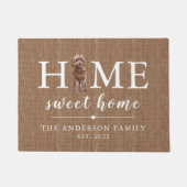 Paillasson Brown Cockapoo Home Sweet Home Porte (Devant)