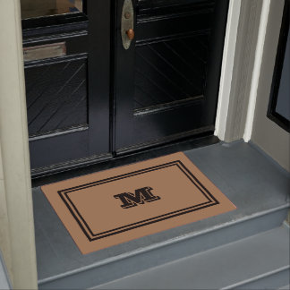 Paillasson Brown Et Noir Monogrammes