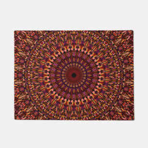 Paillasson Brown floral Mandala Design-48566