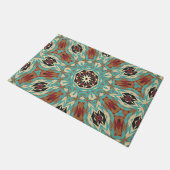 Paillasson Brown Turquoise Rouge Orange Mandala (Incliné)
