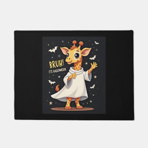 Paillasson Bruh Son Halloween drôle Dabbing Ghost Giraffe Lon