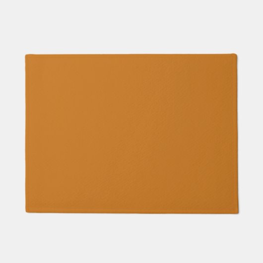 Paillasson Brûlé Orange Brown Couleur Solide Mat (Devant)