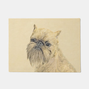 Paillasson Bruxelles Griffon Peinture - Cute Original Chien A
