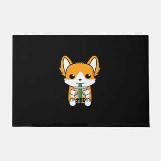 Paillasson Buble Tea Boba Corgi Premium