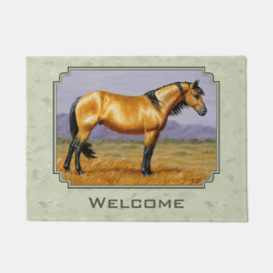 Paillasson Buckskin Horse Mustang Stallion