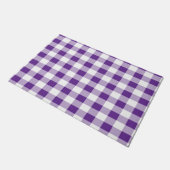Paillasson Buffalo Check Plaid Purple et Blanc (Incliné)