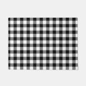 Paillasson Buffalo En vichy noir et blanc Check Plaid Wrappi (Devant)