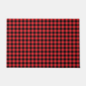 Paillasson Buffalo Plaid Red Black Check (Devant)