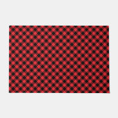 Paillasson Buffalo Plaid Red Black Check (Devant)